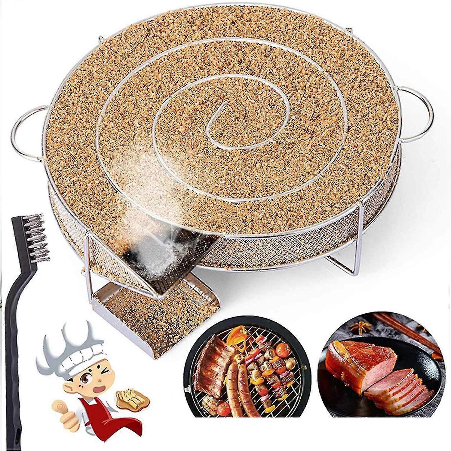 Generator zimnego dymu Generator zimnego dymu Cold Smoking Bbq Round Stainless Steel do grilla i wędzarni,
