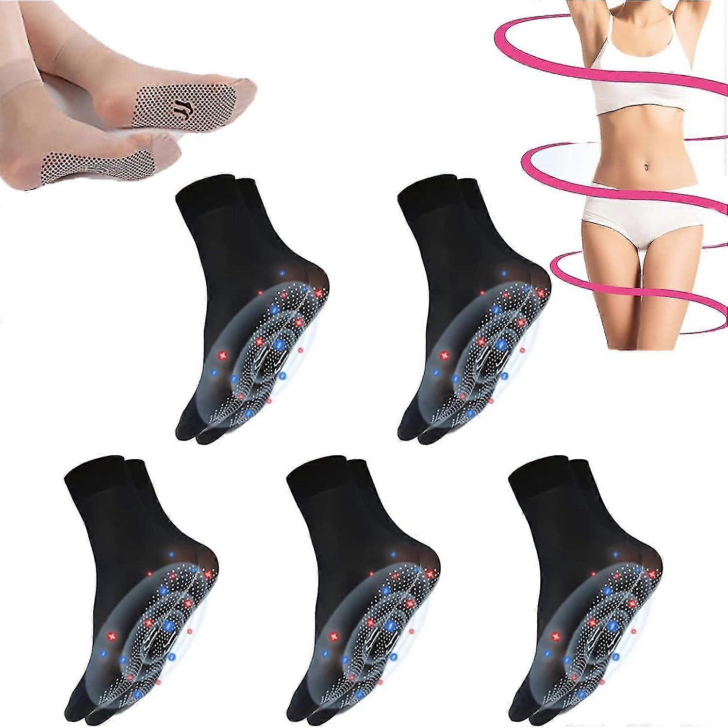 Tourmaline Ionic Body Shaping Stretch Socks -aqwg