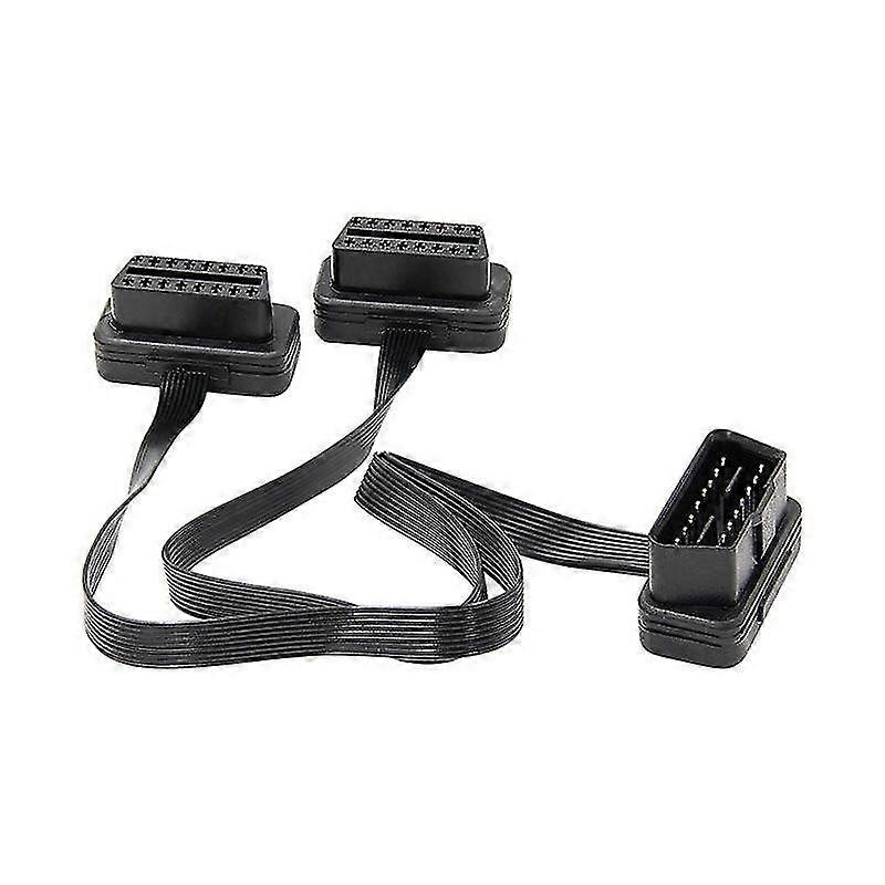 Obdii Extension Dual Connector Y Splitter Obd Obd2 16pin maschio a femmina Connessione Flat+thin For