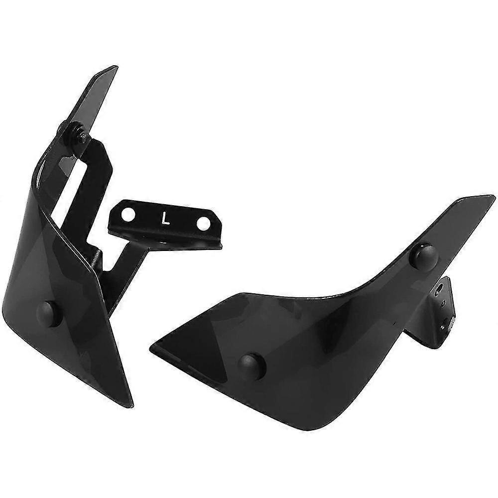 Motorcycle Windshield Front Side Wind Deflector For Honda(black)