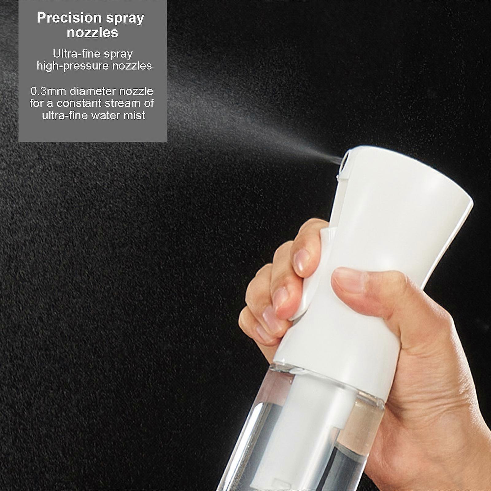 High-pressure spray bottle large transparent alcohol disinfection cosmetics moisturizing fine mist spray bottle press plastic bottle spray pot 500ML w