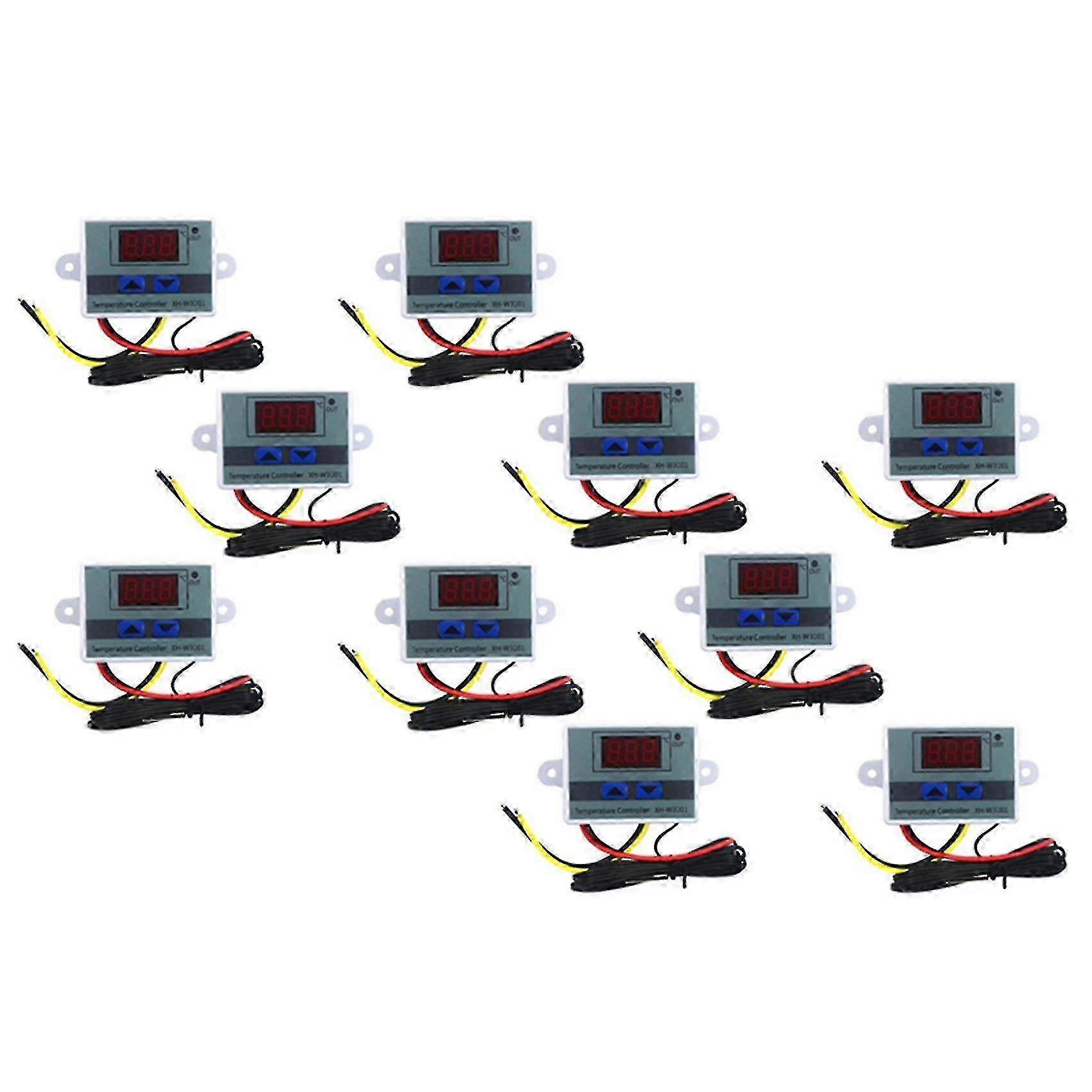 10pcs 110-220v Ac Digital Led Temperature Controller Xh-w3001 For Incubator Cooling Heating Switch