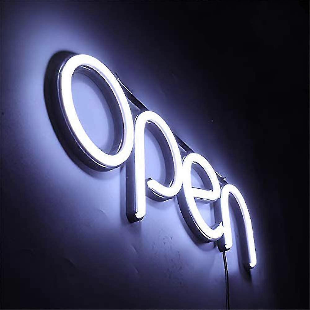 LED Open sign, 16x6 inch Open commercial sign, with various Flash Patterns, for restaurants, bars, lounges, etc., 24V / 1a Power Supply, with Open / o