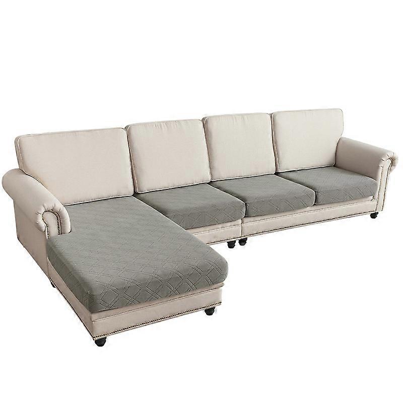 Sectional Couch Covers 4 Piece Couch Covers for Sectional Sofa L Shape Velvet Separate Cushion Couch Chaise Covers for Both Left/Right Sectional Couch