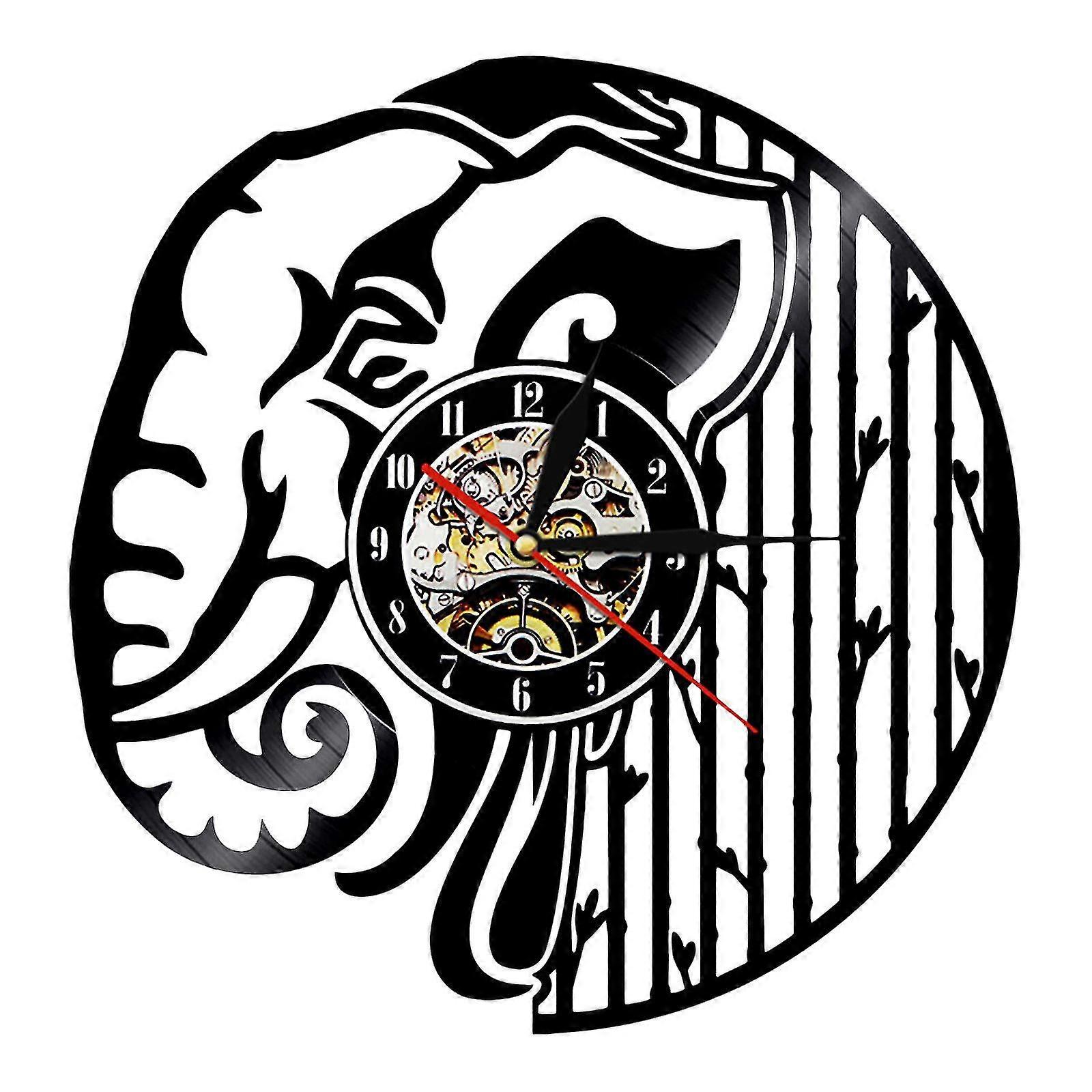 Vinyl Record Wall Clock Retro Wall Clock Led Night Light Wall Clock