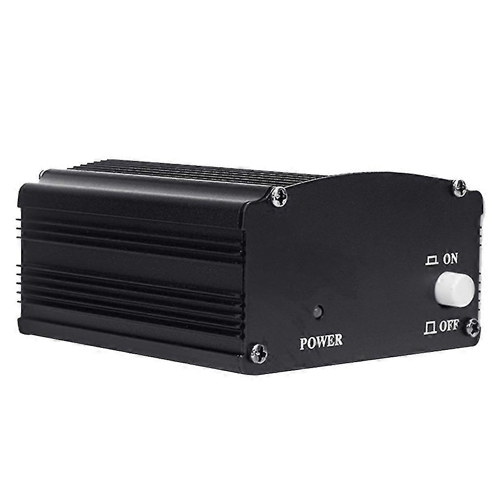 1pc Netzteil Membran Netzteil Adapter Sound 48V Netzteil Adapter für Kondensator Mikrofon Musik Aufnahmegerät mit Au Stecker Schwarz