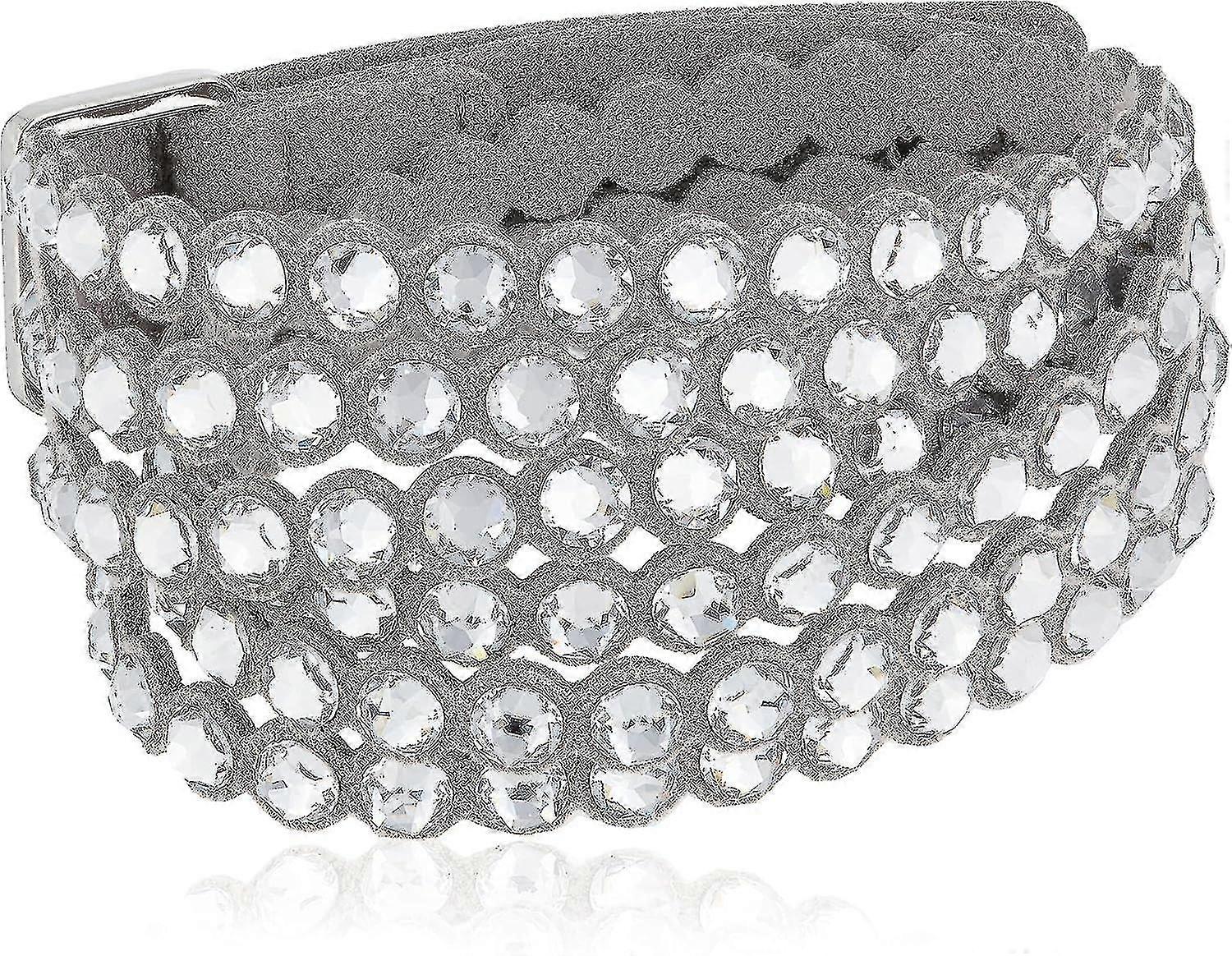Women's Leather Look Crystal Power Bracelet Collection