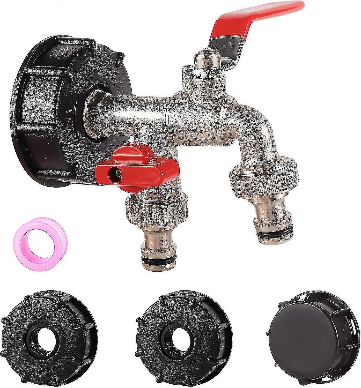 1/2 Inch Ibc Tank Fittings,ibc Tank Tap Adapter,female Threaded Joint,drain Adapter To 1/2 Inch Hose Fitting,replacement Valve Fitting Parts For S60x6