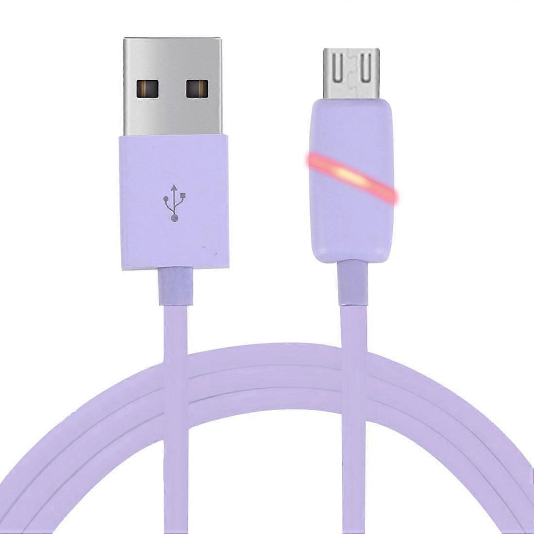 1M Circular Bobbin Gift Box Style Micro USB to USB 2.0 Data Sync Cable with LED Indicator Light