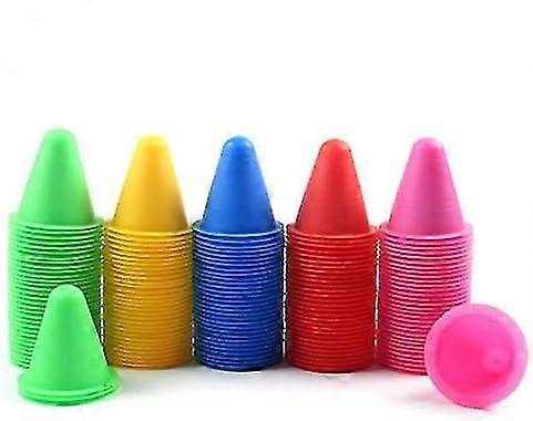 Slalom Cones - Pack Of 50 Multicolored Cones