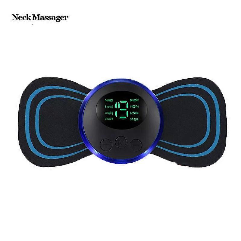 EMS מעסה צוואר מיני דופק חשמלי גב צווארי הקלה על כאבי שרירים רפידות עיסוי עמוד השדרה