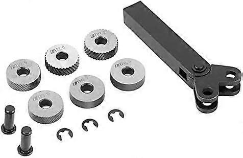 Steel Knurling Tool, Anti-Rust Efficient Lathe Tool Accessories 0.5/1/2mm, to Replace Your Damaged Linear Knurl Lathe Tool Holder