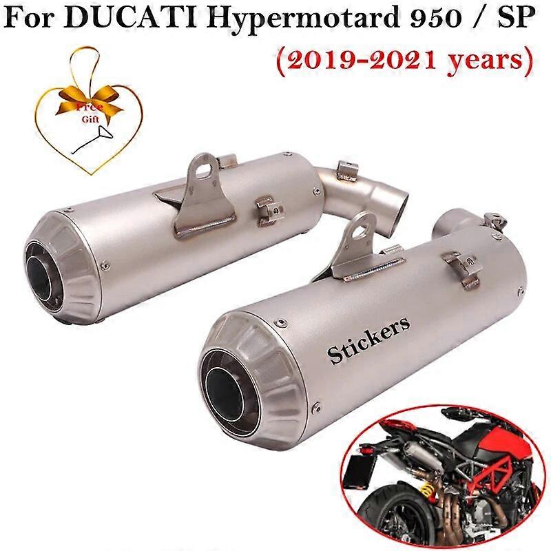 Fr ducati hyper motard 2019 950sp 2007-2015 Motorrad-Auspuff anlage links und rechts Schall dmpfer Doppel loch Link Pipe DB Killer