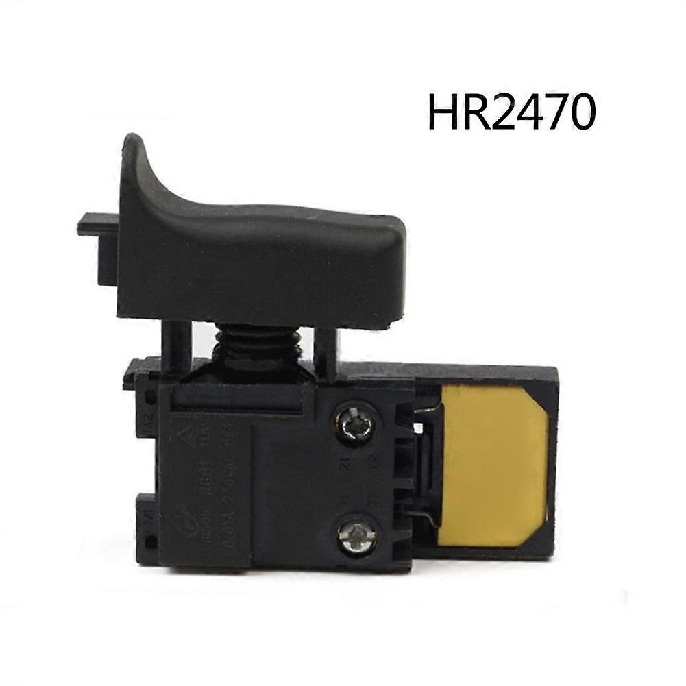 For Makita HR2470 Electric Hammer Switch Impact Drill Speed Control Switch Power Tool Parts For HR2470F HR2230 HR2460 650588-6
