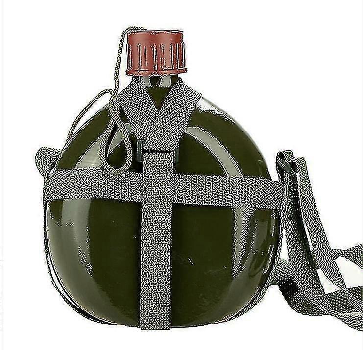 Vintage Pla 87s Army Green Training Water Bottle Canteen Thermos Aluminium 1l To 4l
