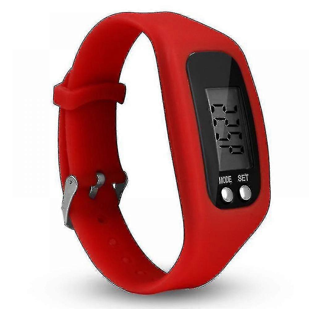Orologio Pedometro Con Display Lcd Funzionamento Semplice Camminando Fitness Tracker Polso-In magazzino