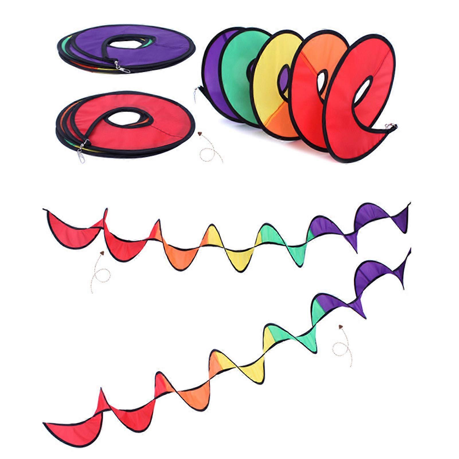 Camping Curlie Wind Spinner Rotate Automatically Twister Hanging Outdoor Decoration for Outdoor Flag Banner Fun