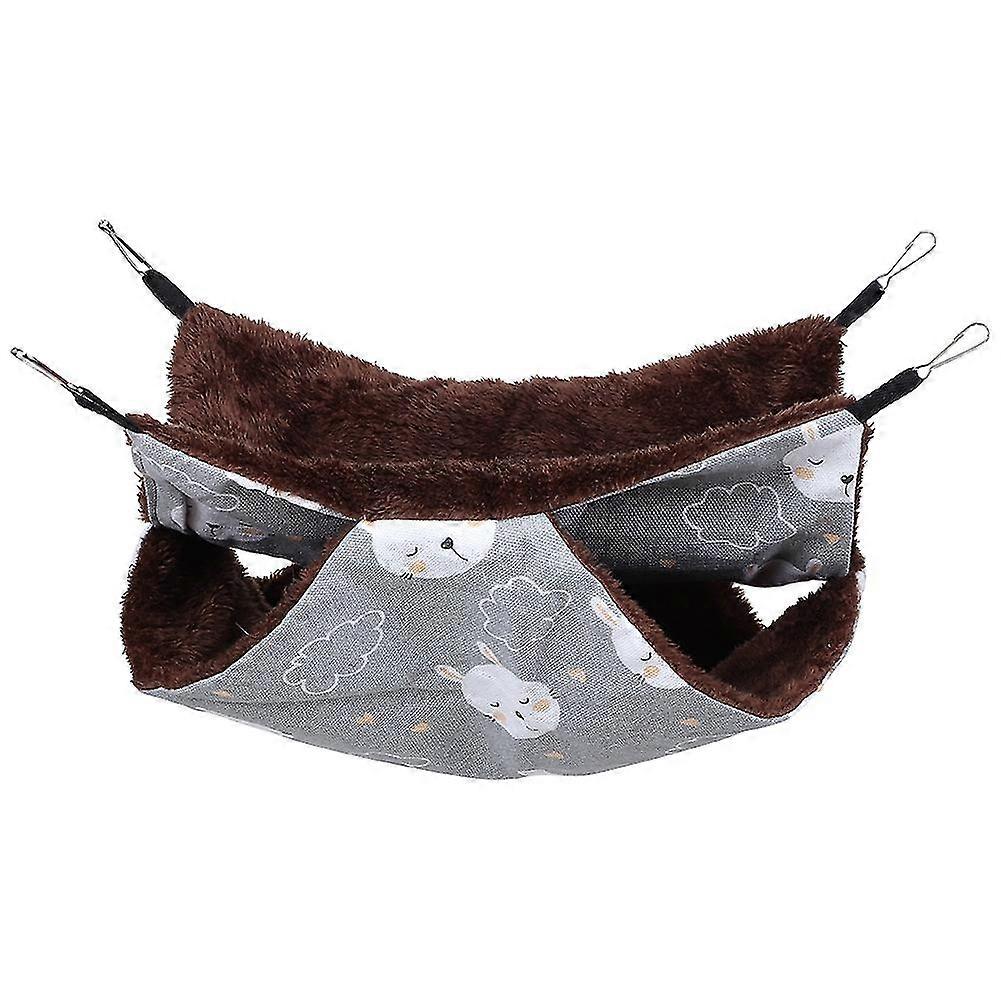 Warm and Cozy Gray Rabbit S Pet Hammock Bed for Small Animals