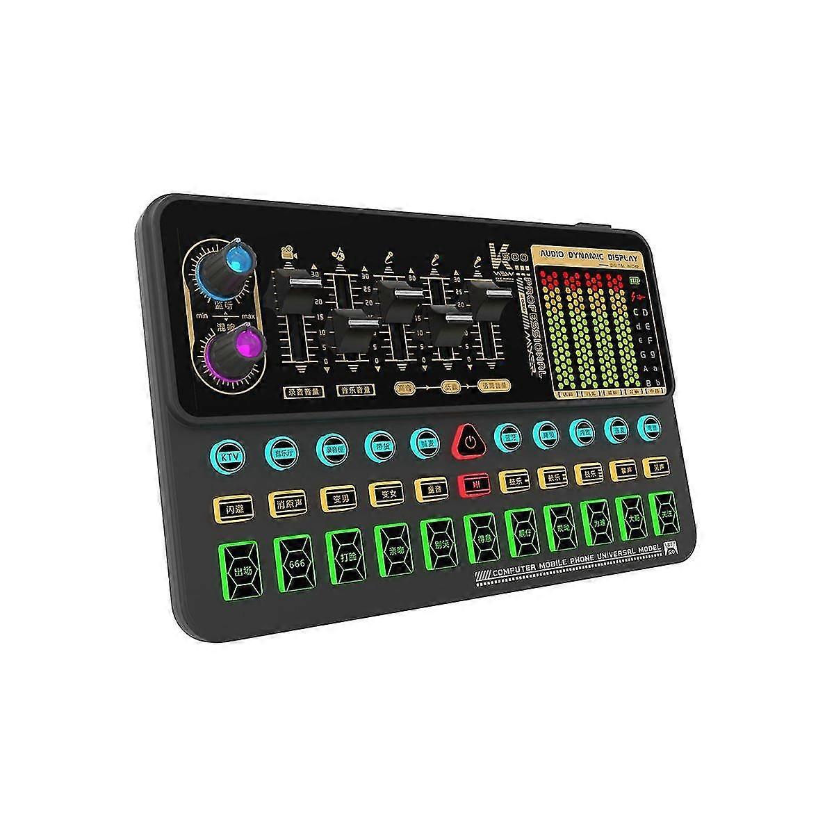 K500 Sound Effects Board, Mobile Phone Computer Live Sound Card, Microphone Voice Changer Sound Card For Phonecomputer