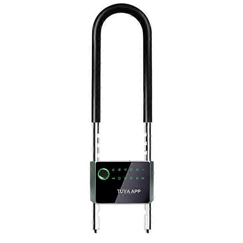 Waterproof Control Bicycle U Shape Lock Smart Bike Lock With TUYA APP Passcode Fingerprint Safe Electronic Lock