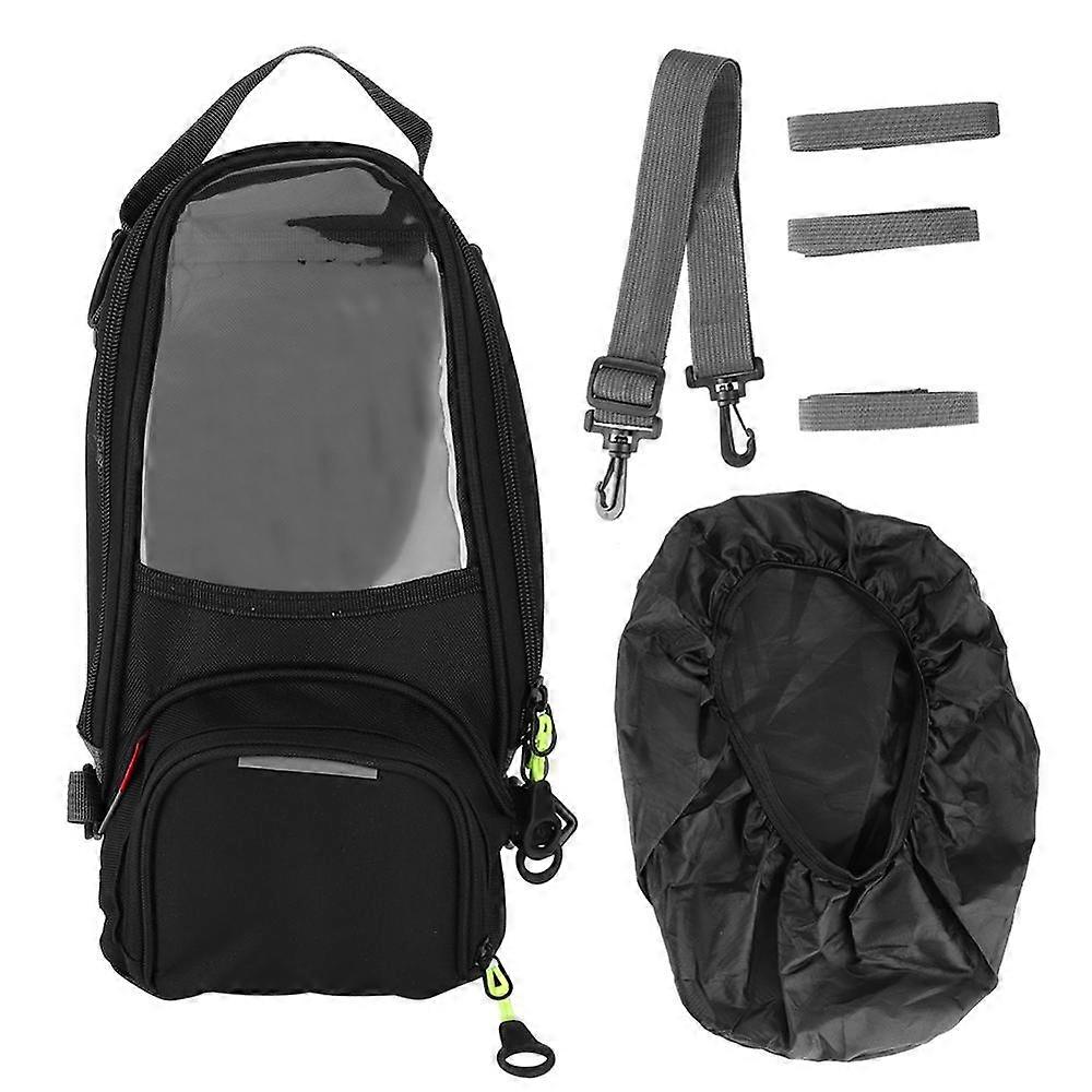 Waterproof Fuel Tank Bag Magnet Navigation Saddlebag Large Transparent Window Motorcycle Backpack Waterproof Oxford Cloth