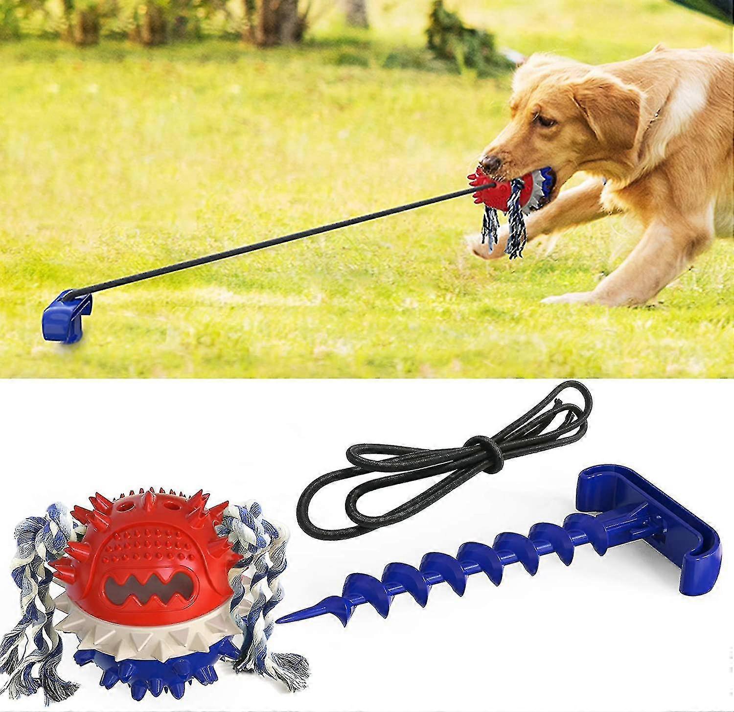 Bjxy Dog Toys Outdoor Dog Tug Toy For Aggressive Chewers Floating On Water And Squeaky Jolly Egg For Small To Large Dogs