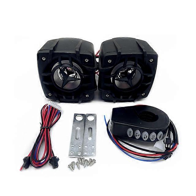 Motorcycle Horns With Handle Switch Audio Support FM Radio Bluetooth TF Card Playback & USB Mobile Phone Charging Waterproof