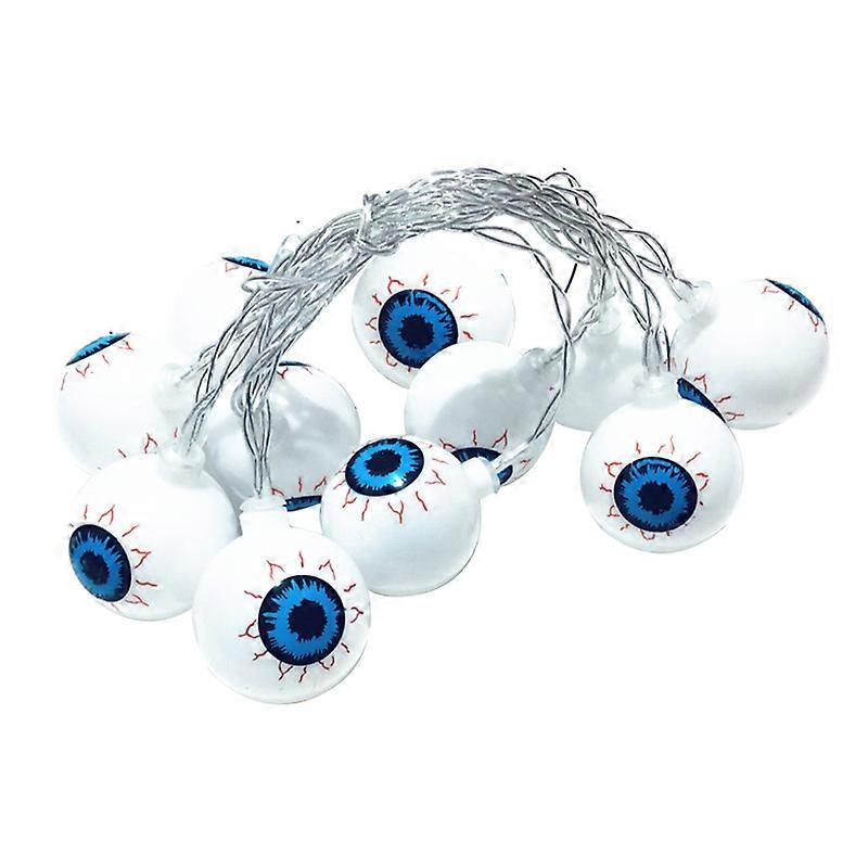 3 Meters 20LEDs Eyeball Design String Light Constant Bright & Flash Mode 3 * AA Cell Operated for Halloween Party Home Decoration Present Gift
