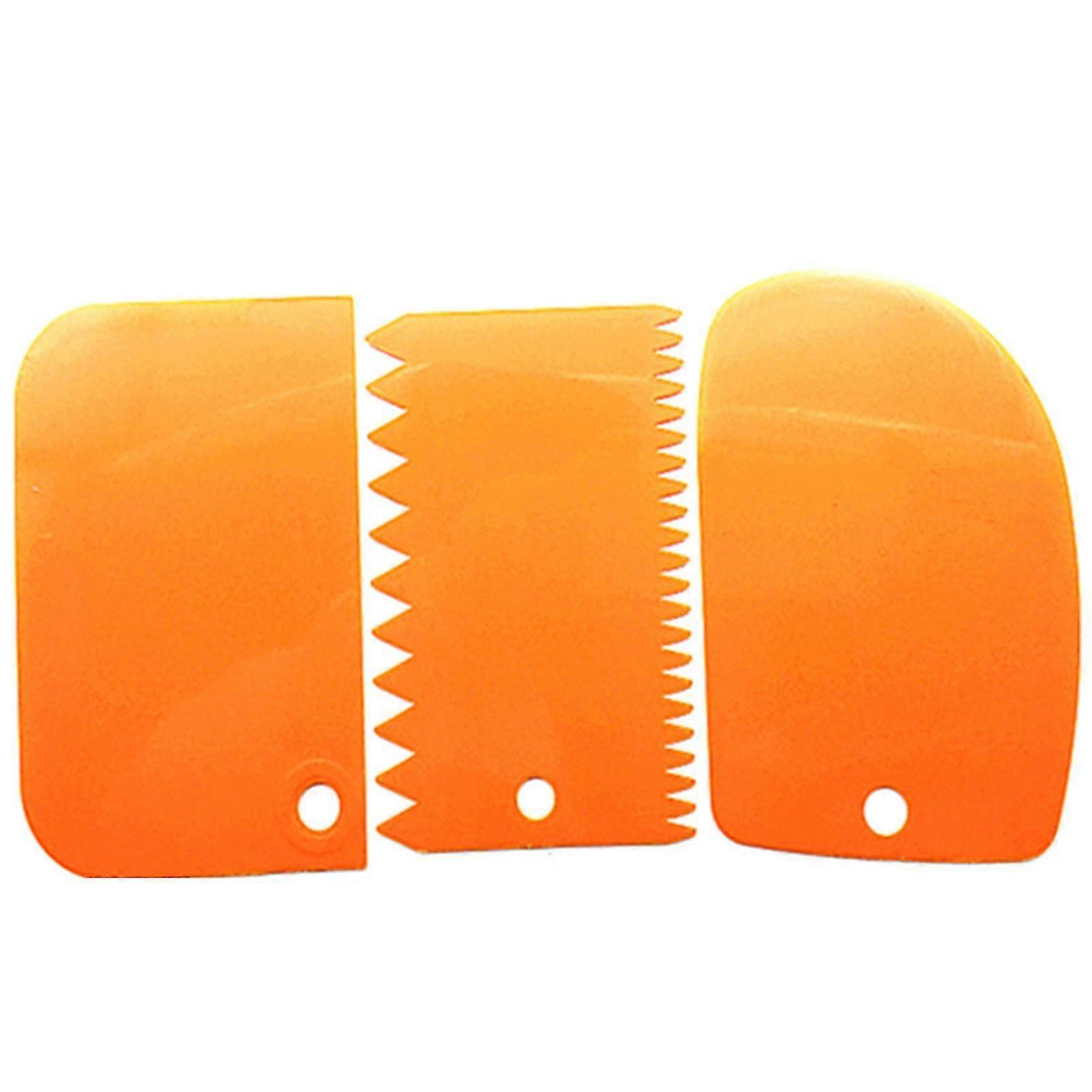 Cake Scraper Set Multifunctional Flexible Dough Scraper Cake Icing Smoother Tool For Baking