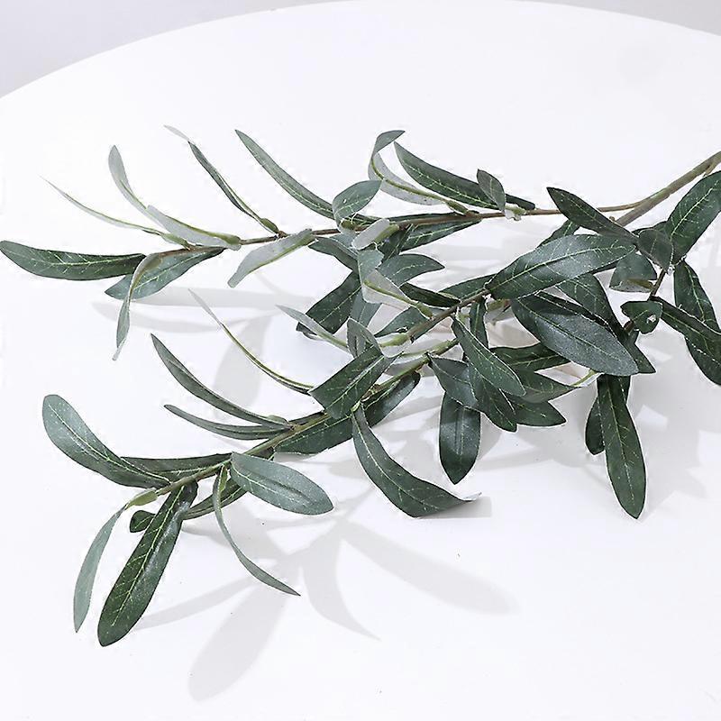 Artificial Olive Branches Leave With Fruits for Home Wedding Decoration Accessories Christmas Diy Vase Green Fake Plants Cheap