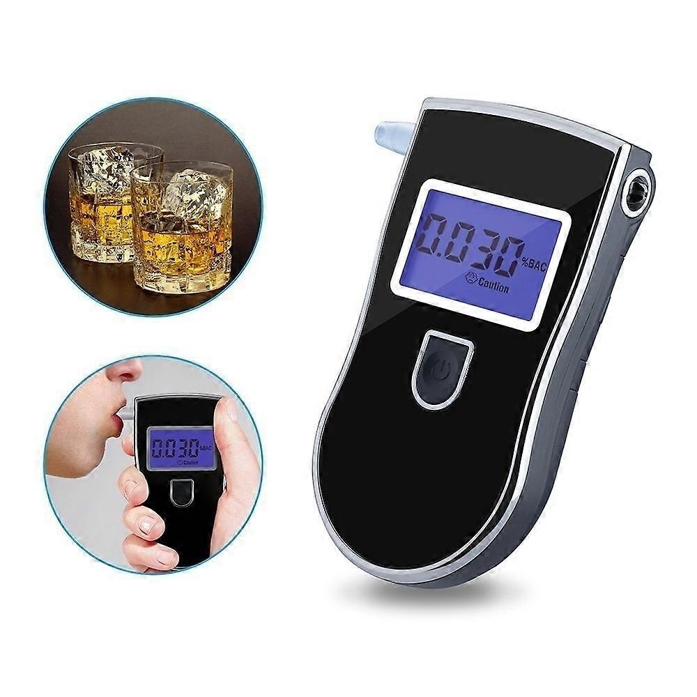 Alcohol Breathalyzer, Portable Breathalyzer with 5 Mouthpieces, High Accuracy BAC Breathalyzer, Professional Breathalyzer with LCD Digital Display
