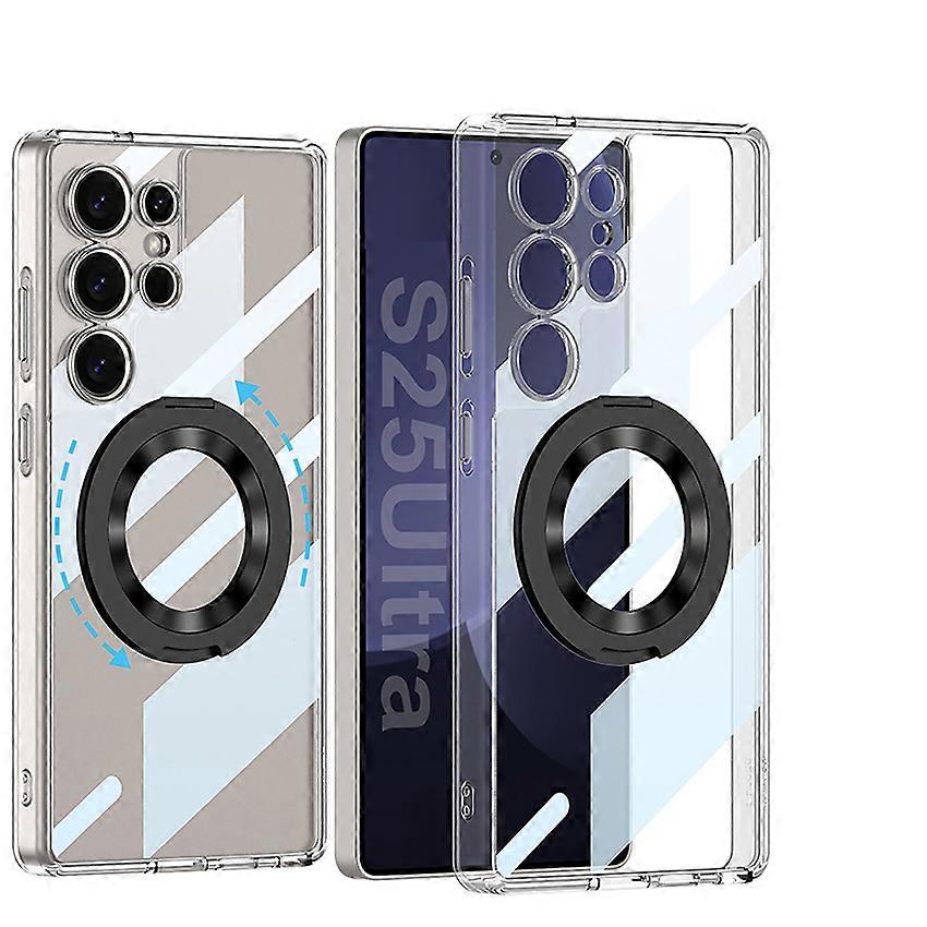 Phone Case TPU Back Magnetic Stands Protective Case Accessories for Samsung S25Ultra
