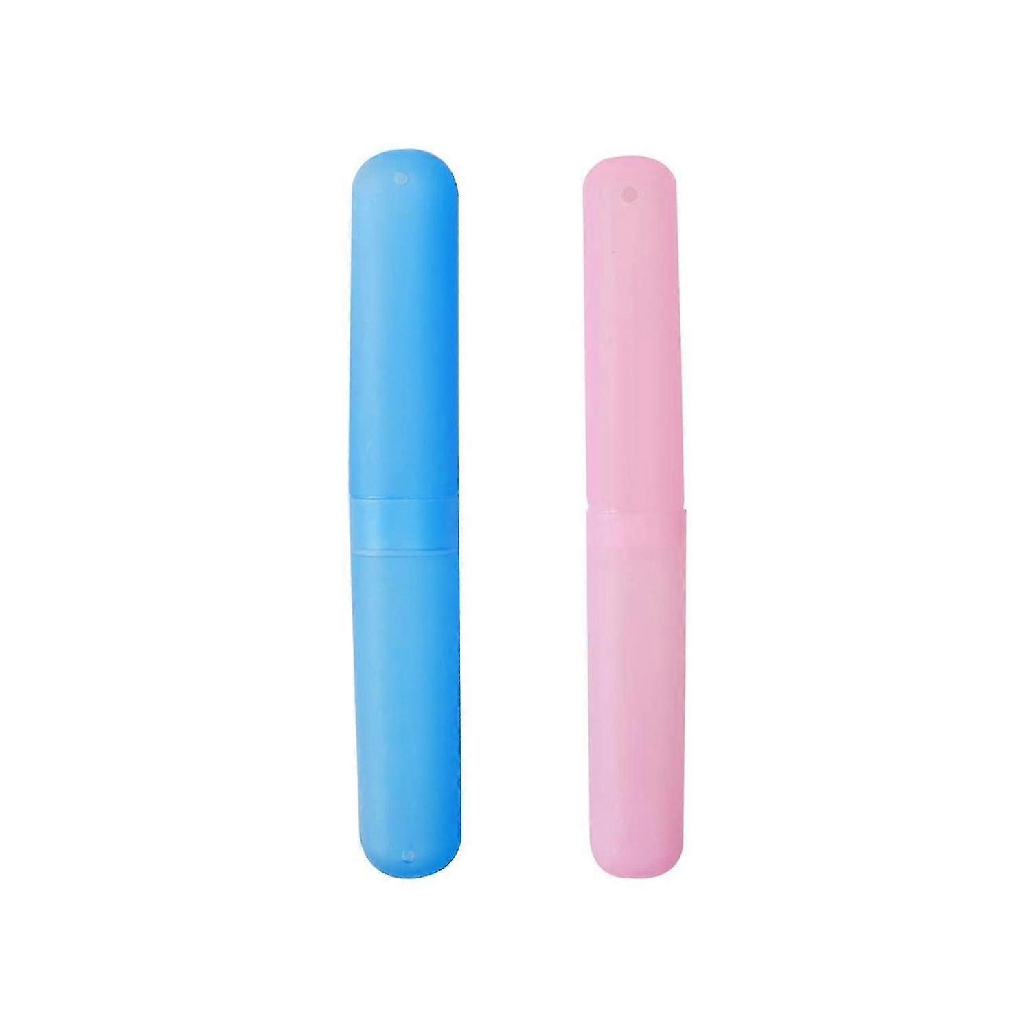 2pcs Plastic Portable Toothbrush Holder