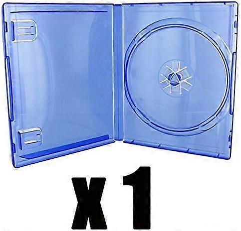 1 x Replacement Case for PS4 Game  Transparent Blue
