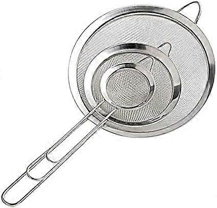 Fine mesh colander/colander with kitchen handle for straining noodles/rice/vegetables/egg whites etc