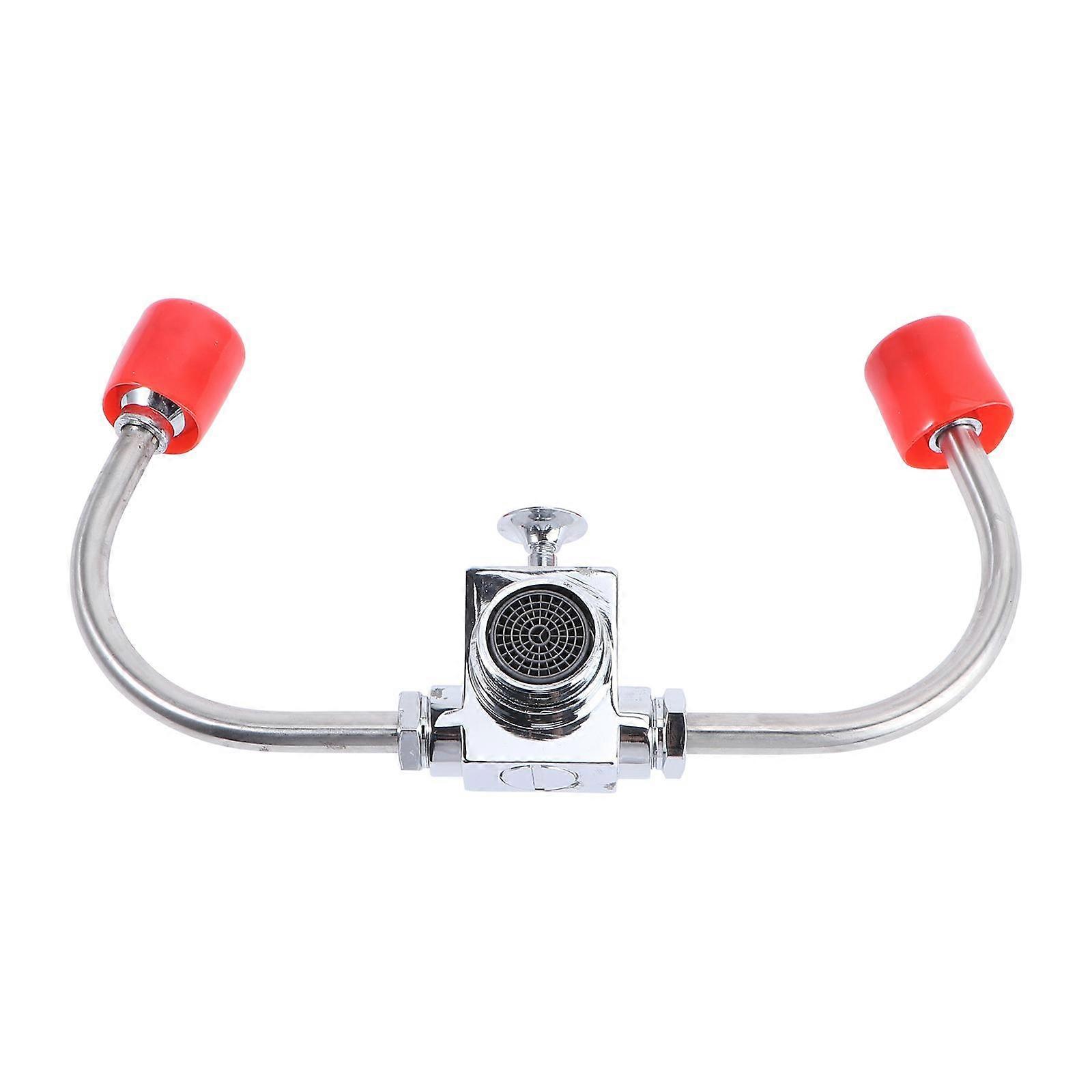 תחנת שטיפת עיניים עם כיסויים חיבור כיור תחנת שטיפת עיניים המותקן על ברז