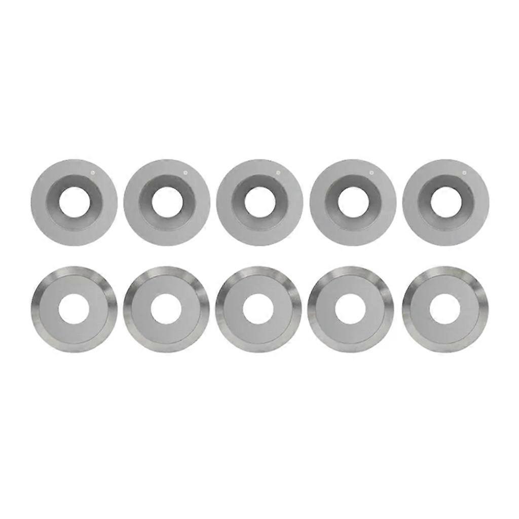 10PCS Round Carbide Insert Cutter Replacement Woodturning Tool Accessory
