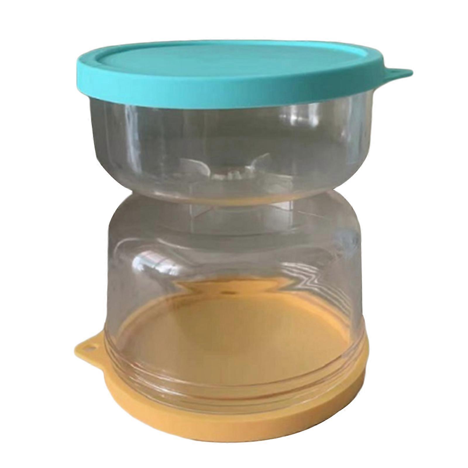 Pickle and Olive Hourglass Jar Juice Separator Sieve Food Storage Container