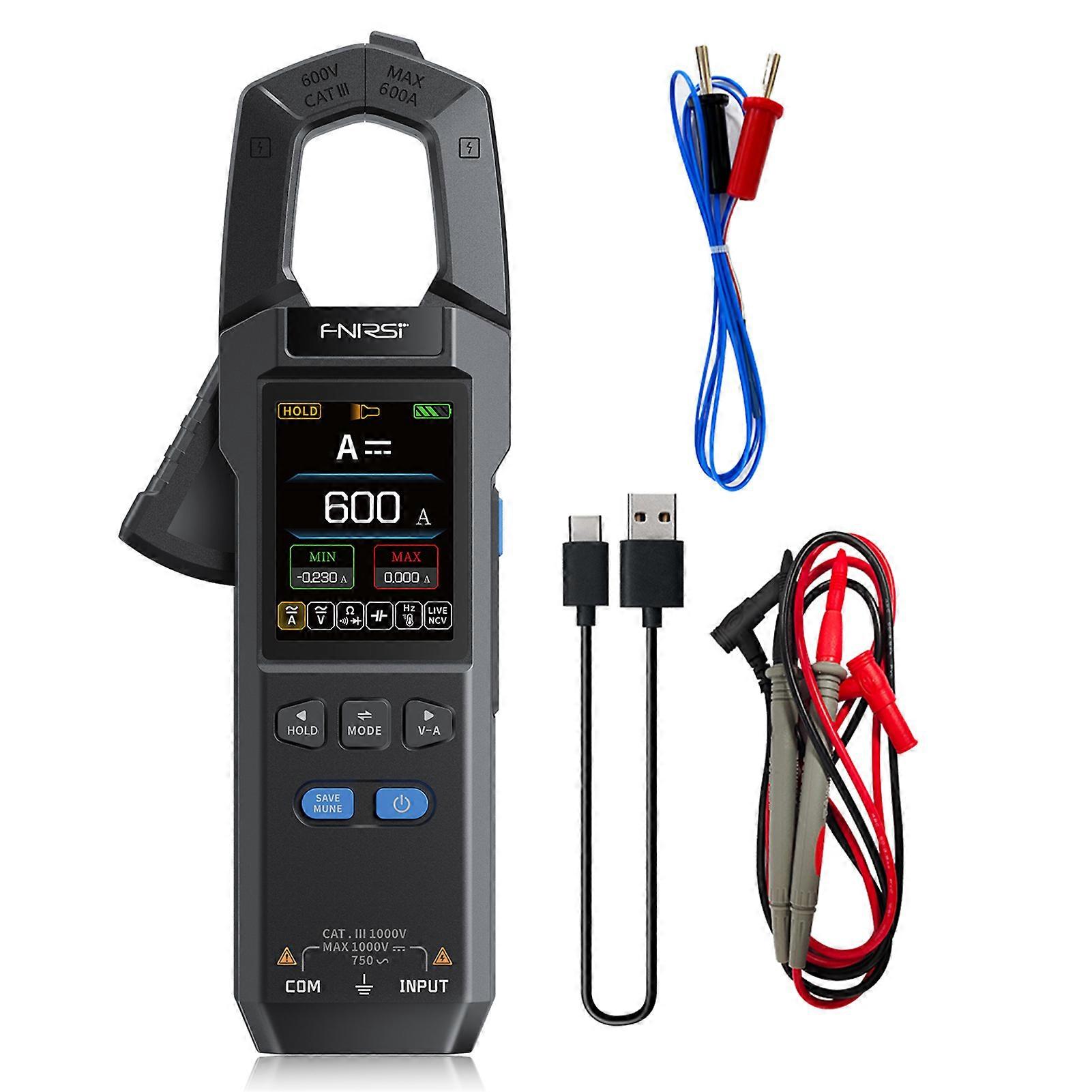 DMC-100 High Precision Digital Clamp Multimeter Tester with AC/DC Current, Voltage, NCV Ampere-Ohm Volt 10,000 Counting Meter