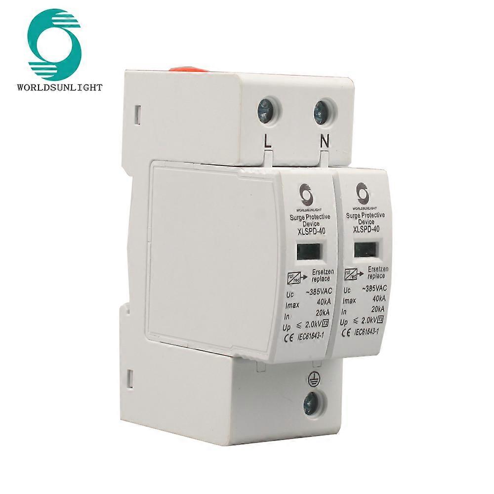 AC SPD 1P+N 10-20KA 20KA~40KA 275V 385V House Surge Protector protection Protective Low-voltage Arrester Device
