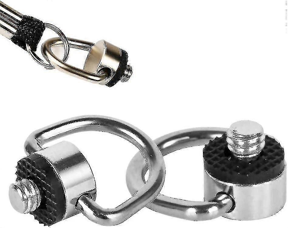 Stainless Steel D-ring Screw Hinge Bracket Camera Set Screw 1/4"