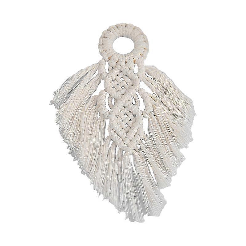 Boho Tapestry Nice Knitted Bohemian Style Solid Color Wall Hanging Boho Macrame Tapestry for Bedroom