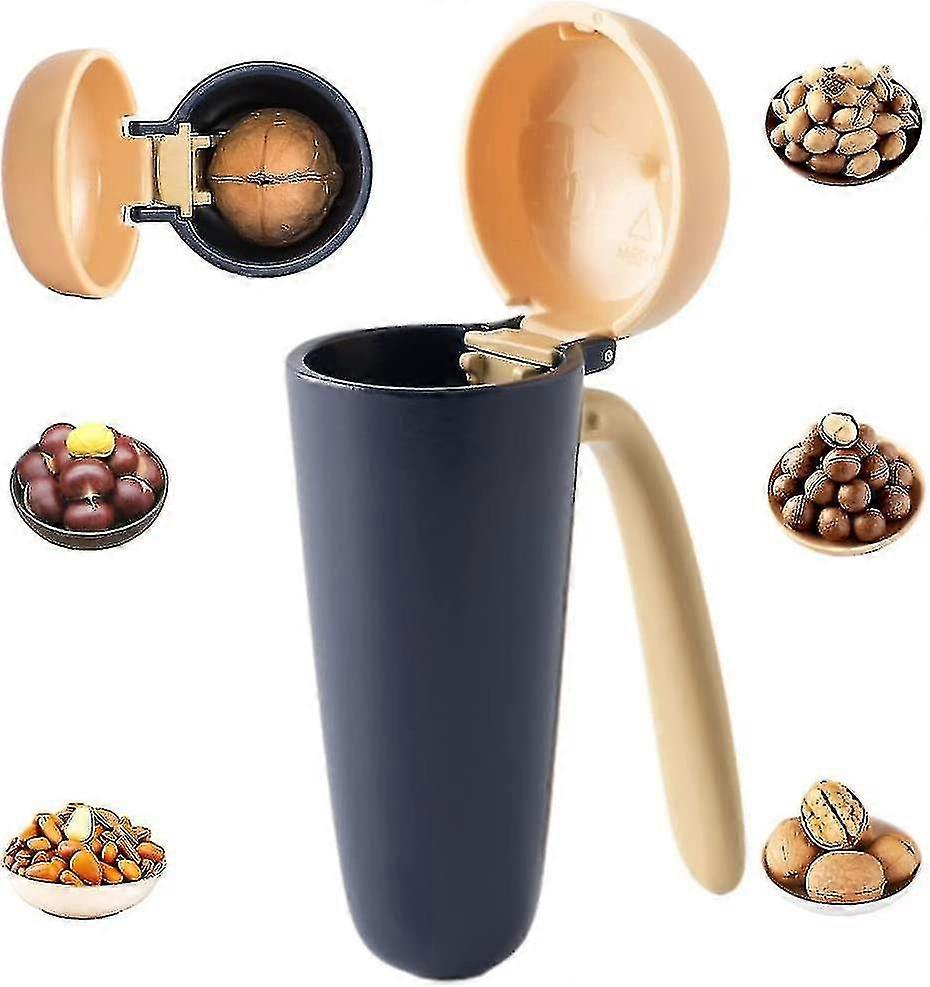 Nut Cracker With Splash-proof And Labor-saving Walnuts Pecans Hazelnuts B Almonds Metal Cracking Too