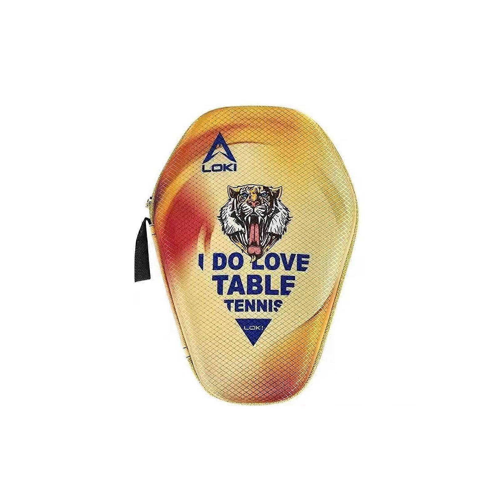 High Dense Fiber Mesh Lining Large Capacity Smooth Zipper Table Tennis Racket Cover Chinese Style Pattern Ping Pong Racket Cover Bag Ping Pong Accesso