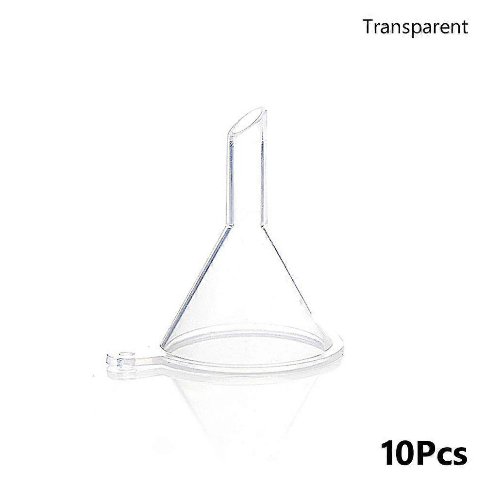 10Pcs transparent Mini Funnels Small Plastic Bottleneck Bottles Packing auxiliary tool For Perfume Diffuser Mini Narrow Fine