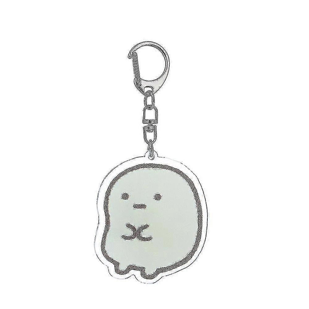 Transparent Double Bread Cute Keychain Hk