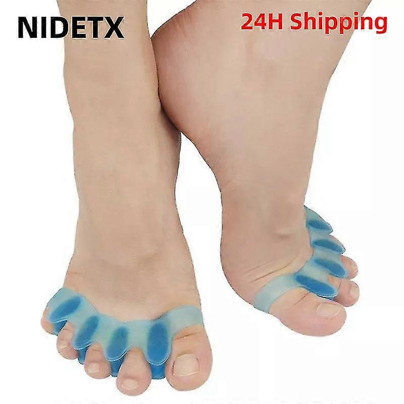 2pcs=1pair New Protective Toes Separator Suitable Bunion Corrector Material Soft Gel Straightener Spacers Stretchers Care Tool