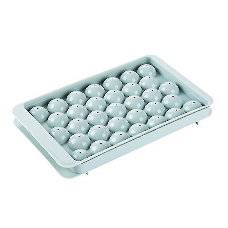 1pc 3d Round Ice Cube Tray With Lid Plastic Diamond Spherical Style Ice Mold