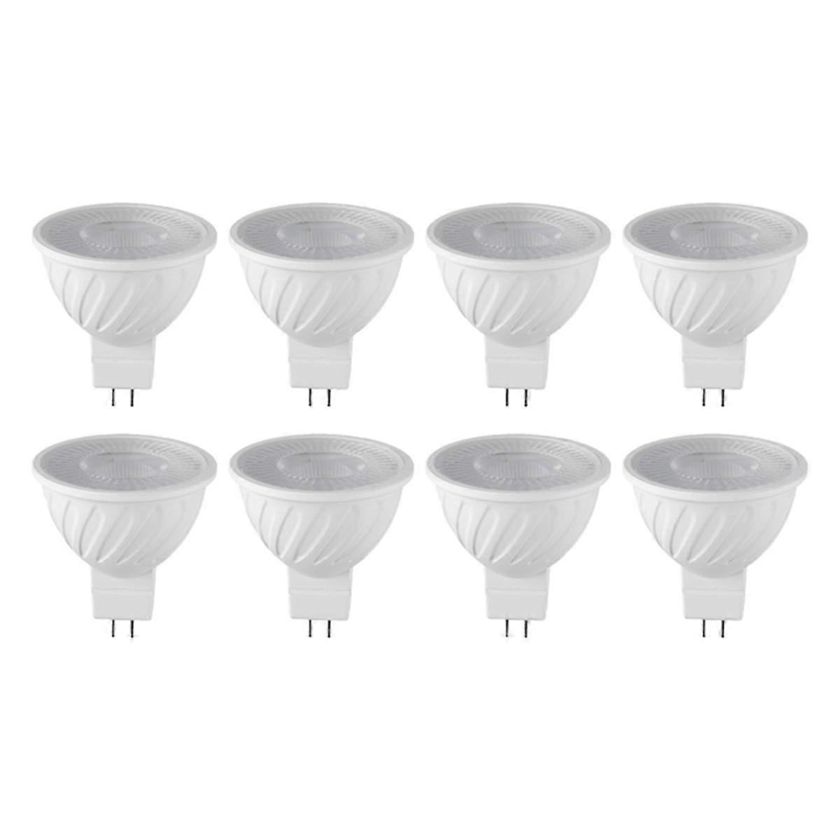 8PCS 7W MR16 DOB LED Bulb GU5.3 Base 6000k 580LM White Light for Ceiling Light Track Light Home Use