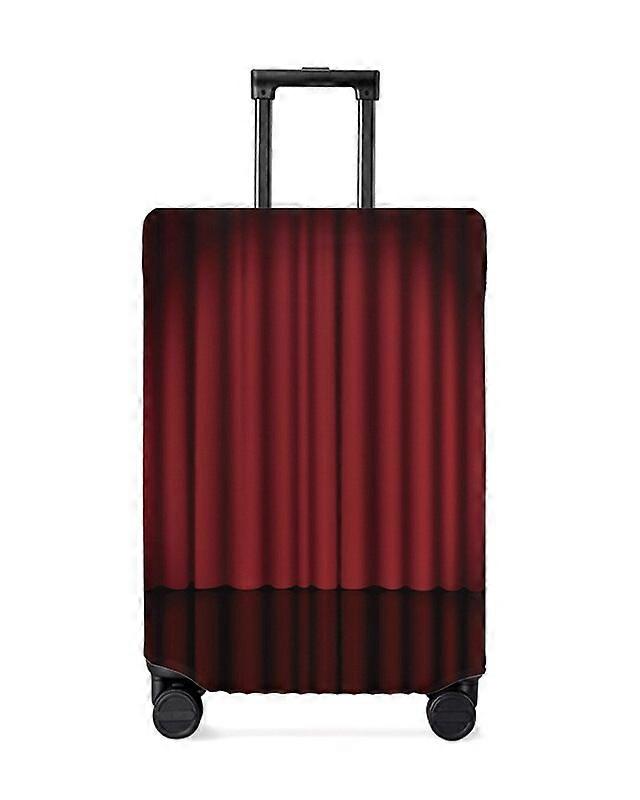 Abstract Gradient Line Color Block Red Luggage Cover Stretch Baggage Protector Dust for 18-32 Inch Travel Suitcase Case
